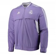 23-24 Real Madrid Purple All Weather Windrunner Soccer Football Jacket Man