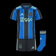 21-22 Ajax Away Youth Soccer Football Kit (Shirt+Short+Socks)