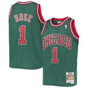 2008-2009 Chicago Bulls Rose Green Mitchell & Ness Hardwood Classics Jersey Man #ROSE #1