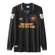 1993/95 Manchester United Away Soccer Football Kit Man #Retro Long Sleeve