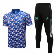 22-23 Arsenal Blue Soccer Football Training Kit (Polo + Pants) Man