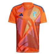 2024 Italy Goalkeeper Orange Soccer Football Kit Man