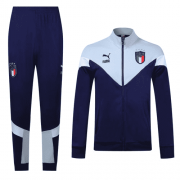 Italy 2020-21 Navy Men Soccer Football Training Kit(Jacket + Pants)