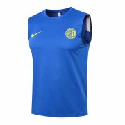 21-22 Inter Milan Blue Soccer Football Singlet Shirt Man