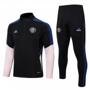 22-23 Manchester United Black - Pink Soccer Football Training Kit Man