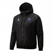 22-23 PSG x Jordan Black All Weather Windrunner Soccer Football Jacket Man