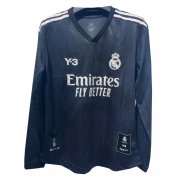 22-23 Real Madrid Y-3 120th Anniversary Black Long Sleeve Soccer Football Kit Man
