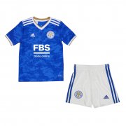 21-22 Leicester City Home Soccer Football Kit (Shirt + Shorts) Youth