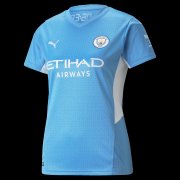 21-22 Manchester City Home Woman Soccer Football Kit