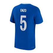 22-23 Chelsea Home UCL Soccer Football Kit Man #ENZO #5 Player Version