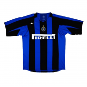 2004/2005 Inter Milan Home Soccer Football Kit Man #Retro