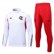 23-24 Flamengo White Soccer Football Training Kit Man