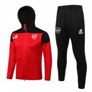 21-22 Arsenal Hoodie Red Soccer Football Training Kit (Jacket + Pants) Man