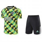 22-23 Arsenal Green Short Training Soccer Football Kit ( Top + Short ) Man