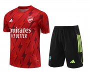 23-24 Arsenal Red Short Soccer Football Training Kit (Top + Short) Man