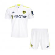 21-22 Leeds United Home Youth Soccer Football Kit (Shirt + Short)