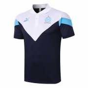 2020-21 Olympique Marseille Navy Men's Football Soccer Polo Top