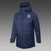 20-21 Olympique Marseille Navy Man Soccer Football Winter Jacket