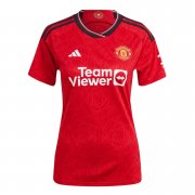 23-24 Manchester United Home Soccer Football Kit Woman