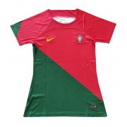 2022 FIFA World Cup Qatar Portugal Home Soccer Football Kit Woman