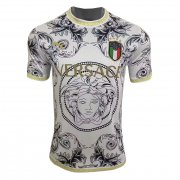 2023 Italy x Versace White Soccer Football Kit Man #Special Edition
