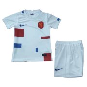 22-23 Netherlands Away Soccer Football Kit (Top + Short) Youth