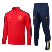 2022 Spain Red Soccer Football Training Kit (Jacket + Pants Man
