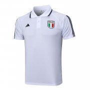 2023 Italy White Soccer Football Polo Top Man