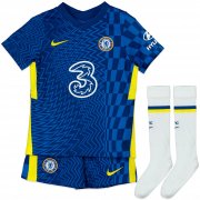 21-22 Chelsea Home Youth Soccer Football Kit (Shirt+Short+Socks)