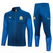 23-24 Olympique Marseille Blue Soccer Football Training Kit (Jacket + Pants) Man