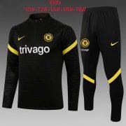 21-22 Chelsea Black Soccer Football Training Suit Youth