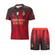 23-24 AC Milan Fourth Soccer Football Kit (Top + Short) Youth