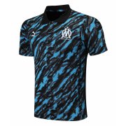 21-22 Olympique Marseille Deep Blue Soccer Football Polo Shirt Man