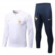 22-23 France White Soccer Football Training Kit Man