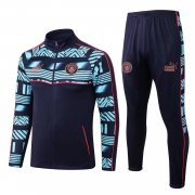 22-23 Manchester City Navy Soccer Football Training Kit (Jacket + Short) Man