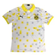 2020-21 Borussia Dortmund White Men's Football Soccer Polo Top