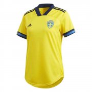 2020-21 Sweden Home Women Soccer Football Kit