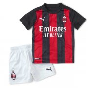 20-21 AC Milan Home Children's Soccer Football Kit (Shirt + Shorts)