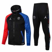 2020-21 PSG x Jordan Hoodie Black Men Soccer Football Jacket + Pants