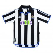 2000-2001 Newcastle United Home Soccer Football Kit Man #Retro