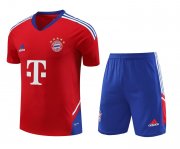 23-24 Bayern Munich Red Short Soccer Football Training Kit (Top + Short) Man