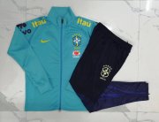 2022 Brazil Light Blue Soccer Football Training Kit (Jacket + Pants Man