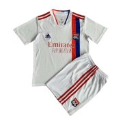 21-22 Olympique Lyonnais Home Soccer Football Kit(Shirt + Short) Kids