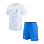 2022 France Away Soccer Football Kit (Top + Short) Youth
