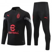 21-22 AC Milan Black Soccer Football Training Kit Man