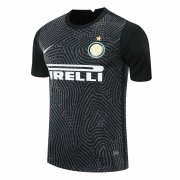 20-21 Inter Milan Goalkeeper Black Man Soccer Football Kit