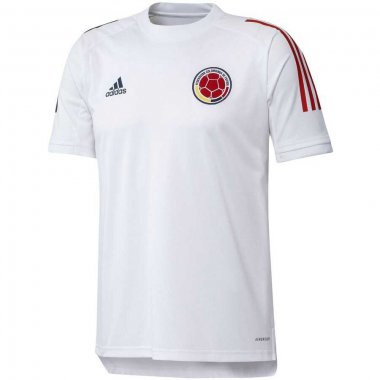 2019-20 Colombia White Men Soccer Football Training Top