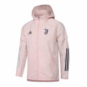 20-21 Juventus Pink All Weather Windrunner Soccer Football Jacket Man