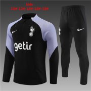 23-24 Tottenham Hotspur Black Soccer Football Training Kit Youth