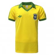 1978 Brazil Home Soccer Football Kit Man #Retro